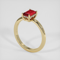 1.20 Ct. Ruby Ring, 14K Yellow Gold 2