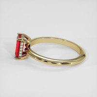 1.20 Ct. Ruby Ring, 14K Yellow Gold 4