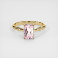 2.15 Ct. Pink Sapphire Ring, 14K Yellow Gold 1