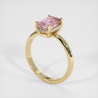 2.15 Ct. Pink Sapphire Ring, 14K Yellow Gold 2