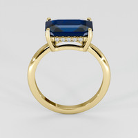 4.27 Ct. Blue Sapphire Ring, 14K Yellow Gold 3