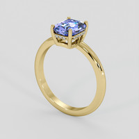 2.70 Ct. Violet Sapphire Ring, 14K Yellow Gold 2