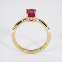 1.39 Ct. Reddish Pink Sapphire Ring, 14K Yellow Gold 3
