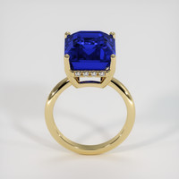 10.79 Ct. Blue Sapphire Ring, 18K Yellow Gold 3
