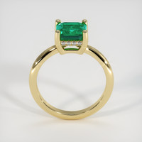 1.29 Ct. Emerald Ring, 18K Yellow Gold 3