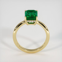 2.65 Ct. Emerald Ring, 18K Yellow Gold 3