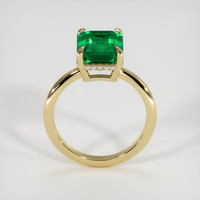 3.31 Ct. Emerald Ring, 18K Yellow Gold 3