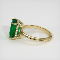 3.31 Ct. Emerald Ring, 18K Yellow Gold 4