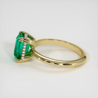 2.30 Ct. Emerald Ring, 18K Yellow Gold 4