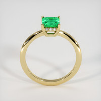 0.87 Ct. Emerald Ring, 18K Yellow Gold 3