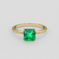 1.73 Ct. Emerald Ring, 18K Yellow Gold 1
