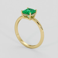 1.73 Ct. Emerald Ring, 18K Yellow Gold 2
