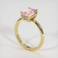 2.15 Ct. Pink Sapphire Ring, 18K Yellow Gold 2
