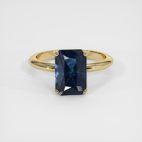 2.09 Ct. Blue Sapphire Ring, 18K Yellow Gold 1