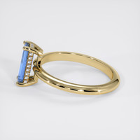 1.08 Ct. Blue Sapphire Ring, 18K Yellow Gold 4