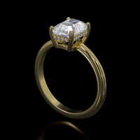 1.60 Ct. Sapphire Ring, 18K Yellow Gold 2