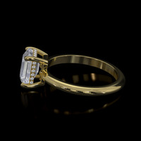 1.60 Ct. Sapphire Ring, 18K Yellow Gold 4
