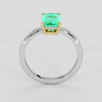 1.73 Ct. Emerald Ring, 18K Yellow & White 3