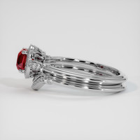 1.12 Ct. Ruby Ring, Platinum 950 4