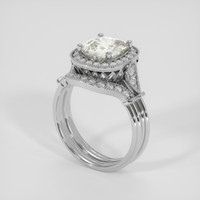 2.61 Ct. Yellow Sapphire Ring, Platinum 950 2