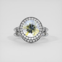 3.67 Ct. Bi Color Sapphire Ring, Platinum 950 1