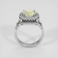 3.67 Ct. Bi Color Sapphire Ring, Platinum 950 3