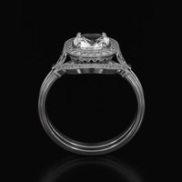 1.34 Ct. Sapphire Ring, Platinum 950 3