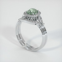 1.00 Ct. Sapphire Ring, Platinum 950 2