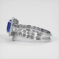 1.33 Ct. Blue Sapphire Ring, 10K White Gold 4