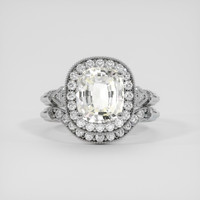2.61 Ct. Yellow Sapphire Ring, 10K White Gold 1