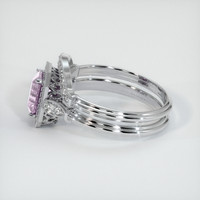 1.11 Ct. Sapphire Ring, 14K White Gold 4
