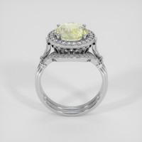 3.67 Ct. Bi Color Sapphire Ring, 14K White Gold 3
