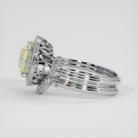 3.67 Ct. Bi Color Sapphire Ring, 14K White Gold 4