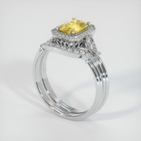 1.00 Ct. Sapphire Ring, 14K White Gold 2