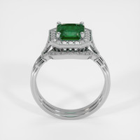2.10 Ct. Emerald Ring, 18K White Gold 3