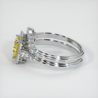 1.00 Ct. Sapphire Ring, 18K White Gold 4