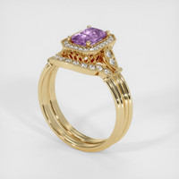 1.00 Ct. Sapphire Ring, 14K Yellow Gold 2