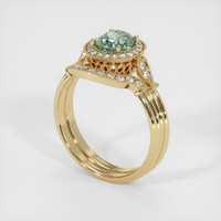 1.00 Ct. Sapphire Ring, 14K Yellow Gold 2