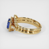 1.00 Ct. Sapphire Ring, 18K Yellow Gold 4