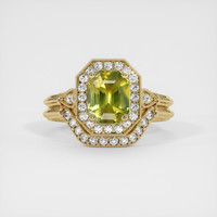 1.56 Ct. Sapphire Ring, 18K Yellow Gold 1
