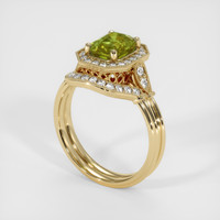 1.56 Ct. Sapphire Ring, 18K Yellow Gold 2
