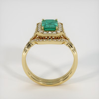 1.58 Ct. Emerald Ring, 18K Yellow Gold 3