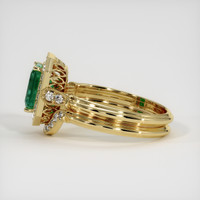1.58 Ct. Emerald Ring, 18K Yellow Gold 4