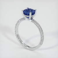 1.89 Ct. Blue Sapphire Ring, Platinum 950 2