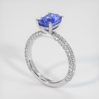 3.12 Ct. Sapphire Ring, Platinum 950 2