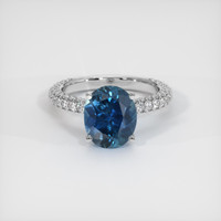 3.67 Ct. Sapphire Ring, Platinum 950 1