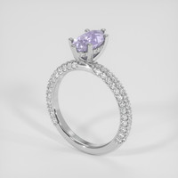 1.76 Ct. Purple Sapphire Ring, Platinum 950 2