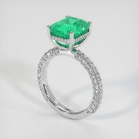 3.82 Ct. Emerald Ring, Platinum 950 2