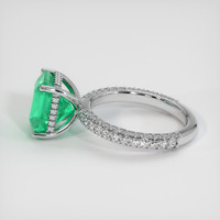 3.82 Ct. Emerald Ring, Platinum 950 4