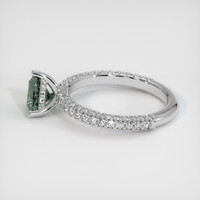 1.07 Ct. Green Sapphire Ring, Platinum 950 4
